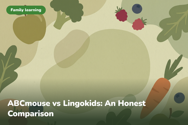 Illustrated banner for ABCmouse vs Lingokids: An Honest Comparison for Parents (2026)