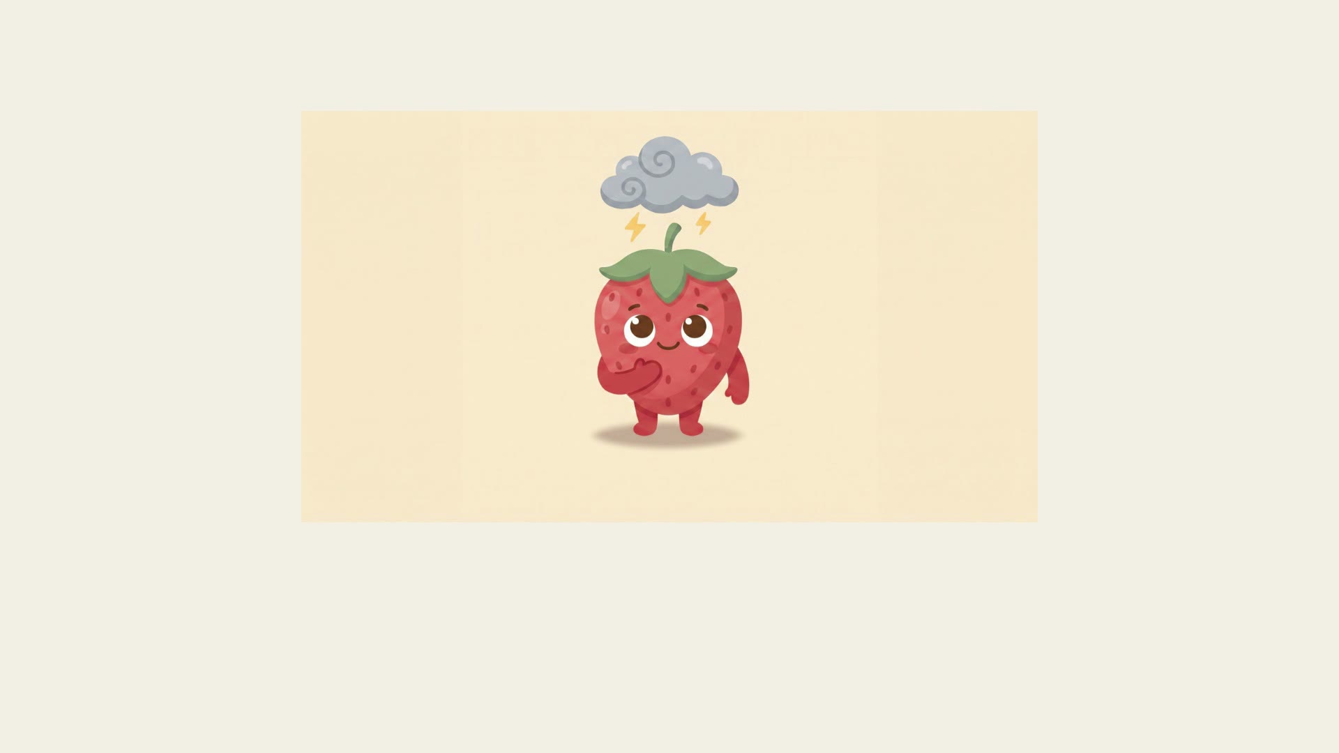 The fruutium Learn video: the mascot demonstrating a mindfulness lesson